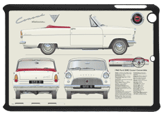 Ford Consul 204E Convertible 1959-62 Small Tablet Covers